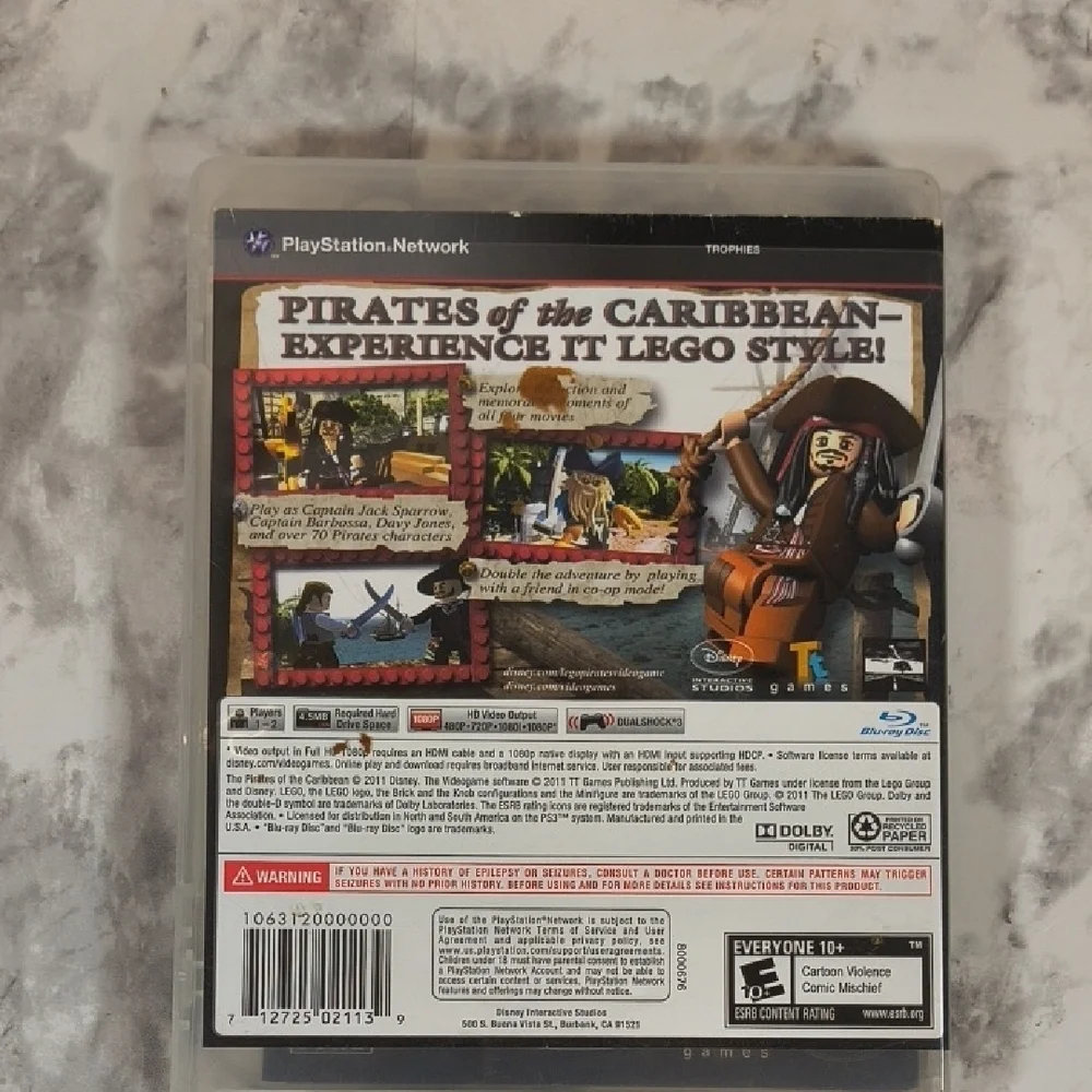 LEGO Pirates of the Caribbean Game For PS3